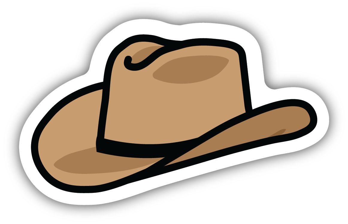 COWBOY HAT | STICKER