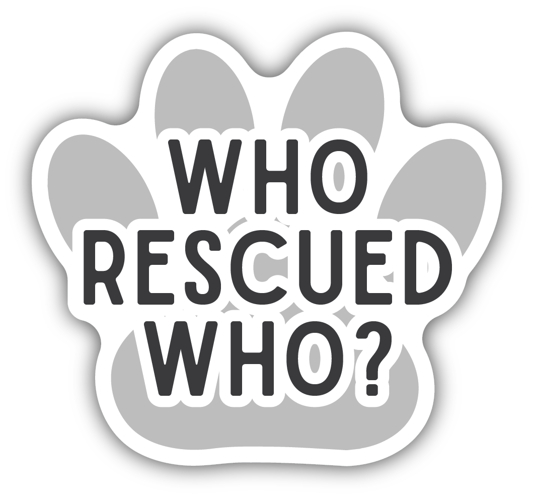 WHO RESCUED WHO PAW | STICKER