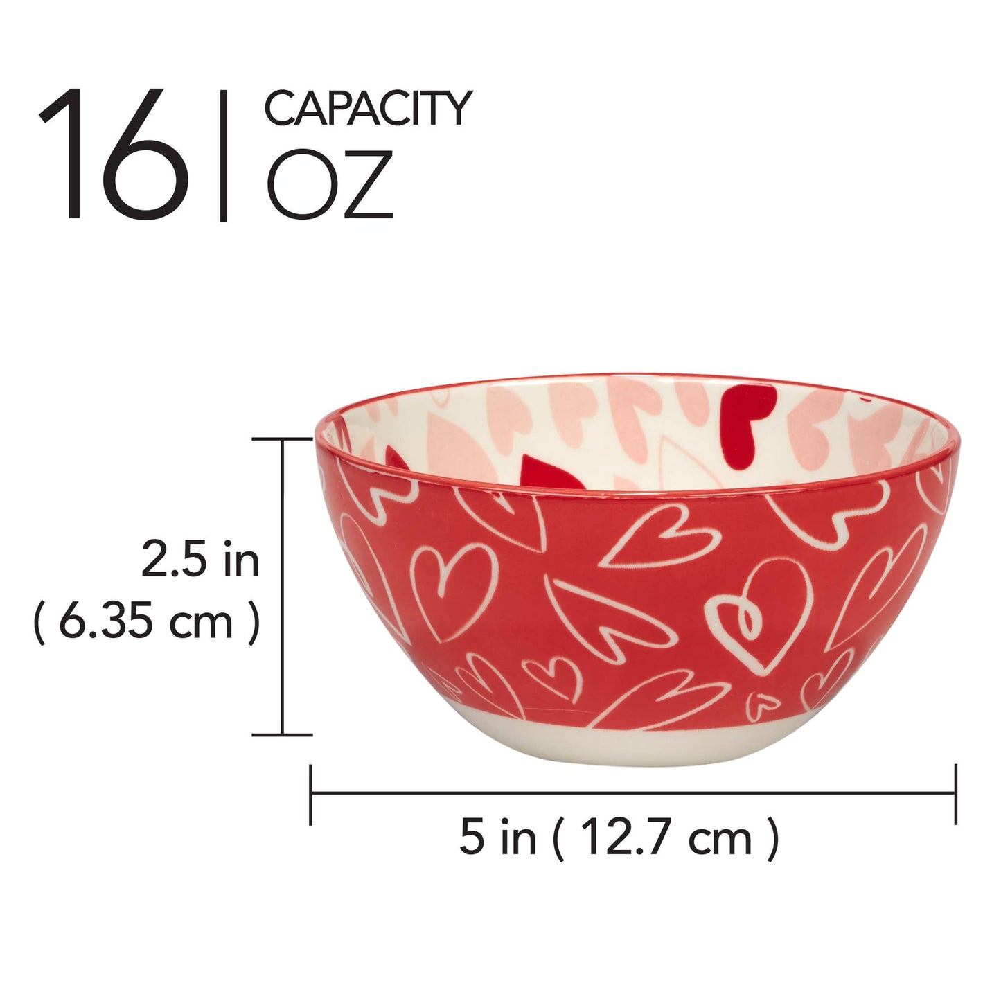 Valentine's Day Bowl Assortment 5inx2.5in
