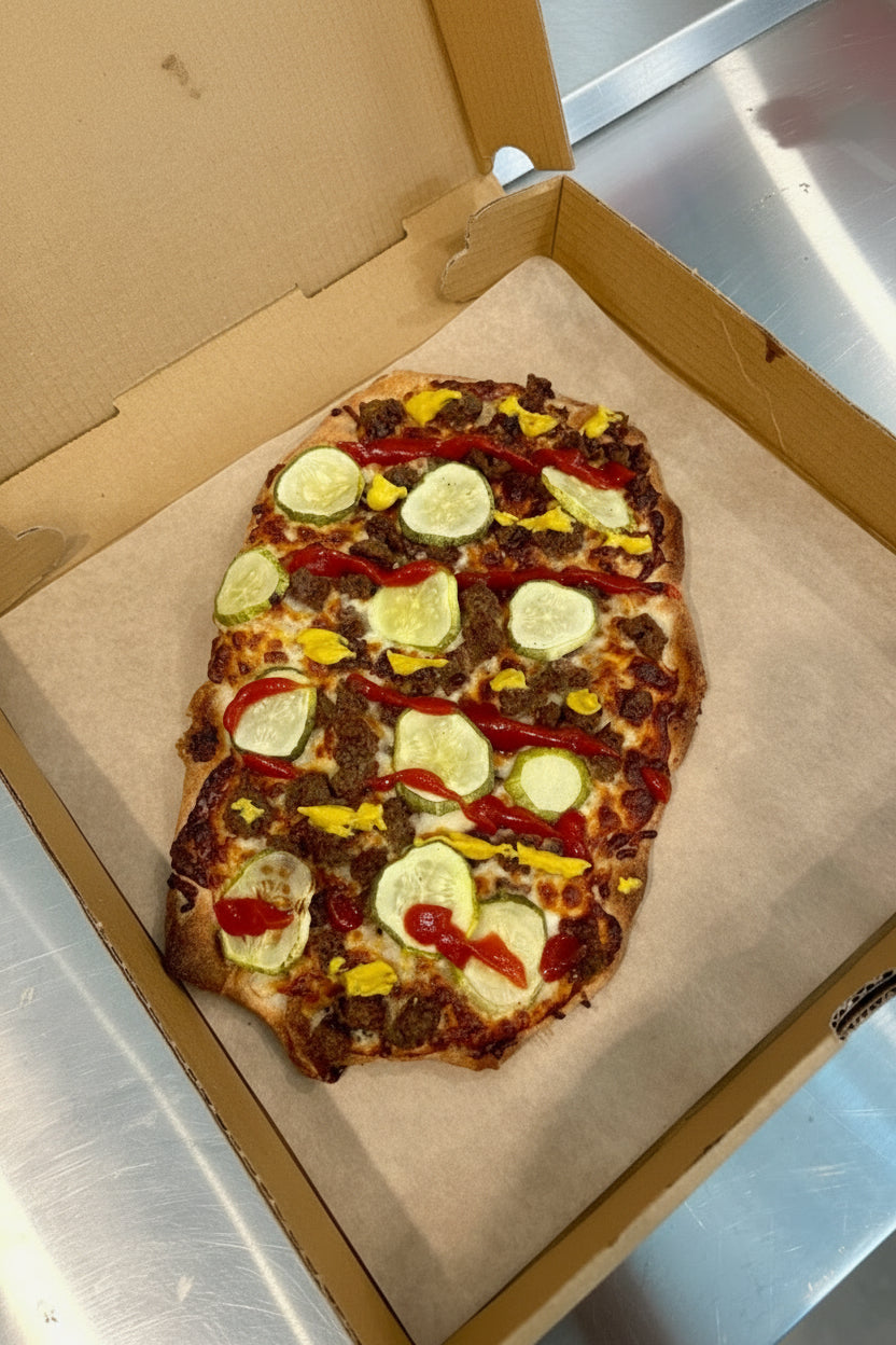 Cheeseburger in Paradise Flatbread