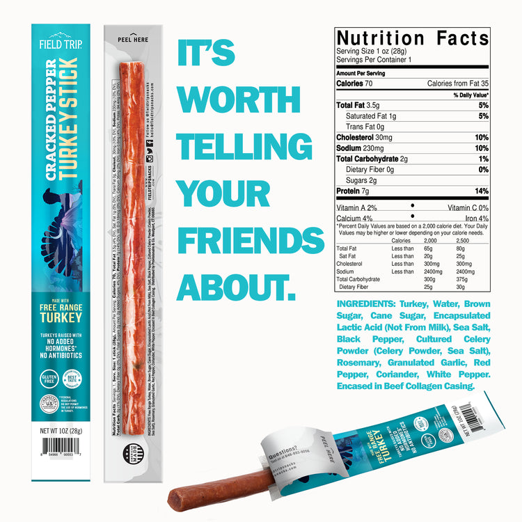 Cracked Pepper Turkey Stick 1 oz