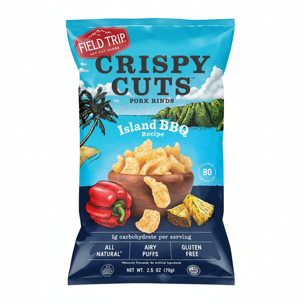 Island BBQ Crispy Cuts Pork Rind 2.5 oz