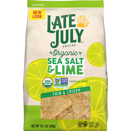 Organic Sea Salt & Lime Tortilla Chips 10.1 oz
