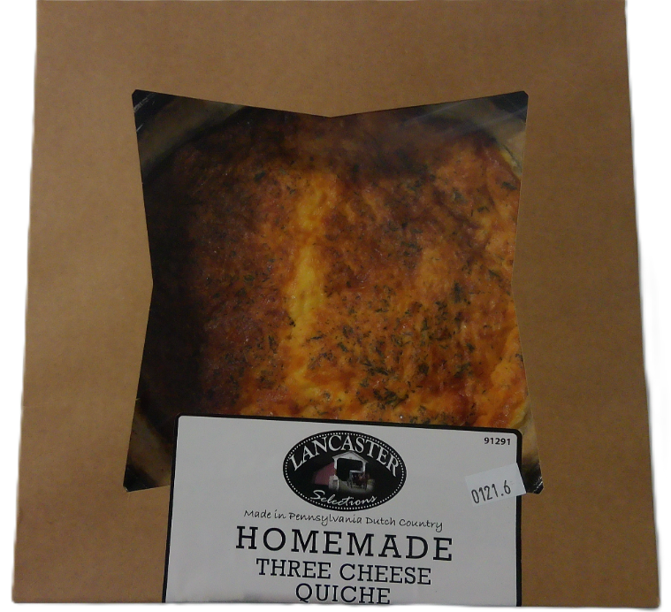 Three Cheese Quiche Pie