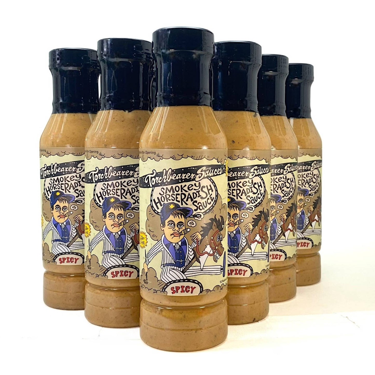 Smokey Horseradish | 12oz Bottle| Savory, Smokey | Heat 2/10