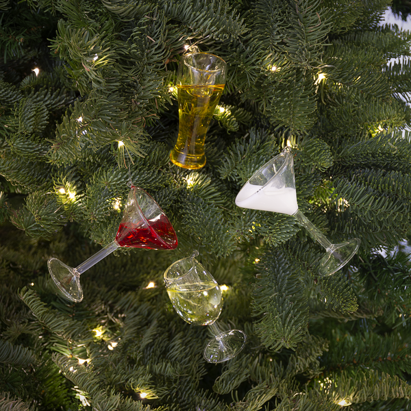 Cheer Donnay Wine Glass Ornament
