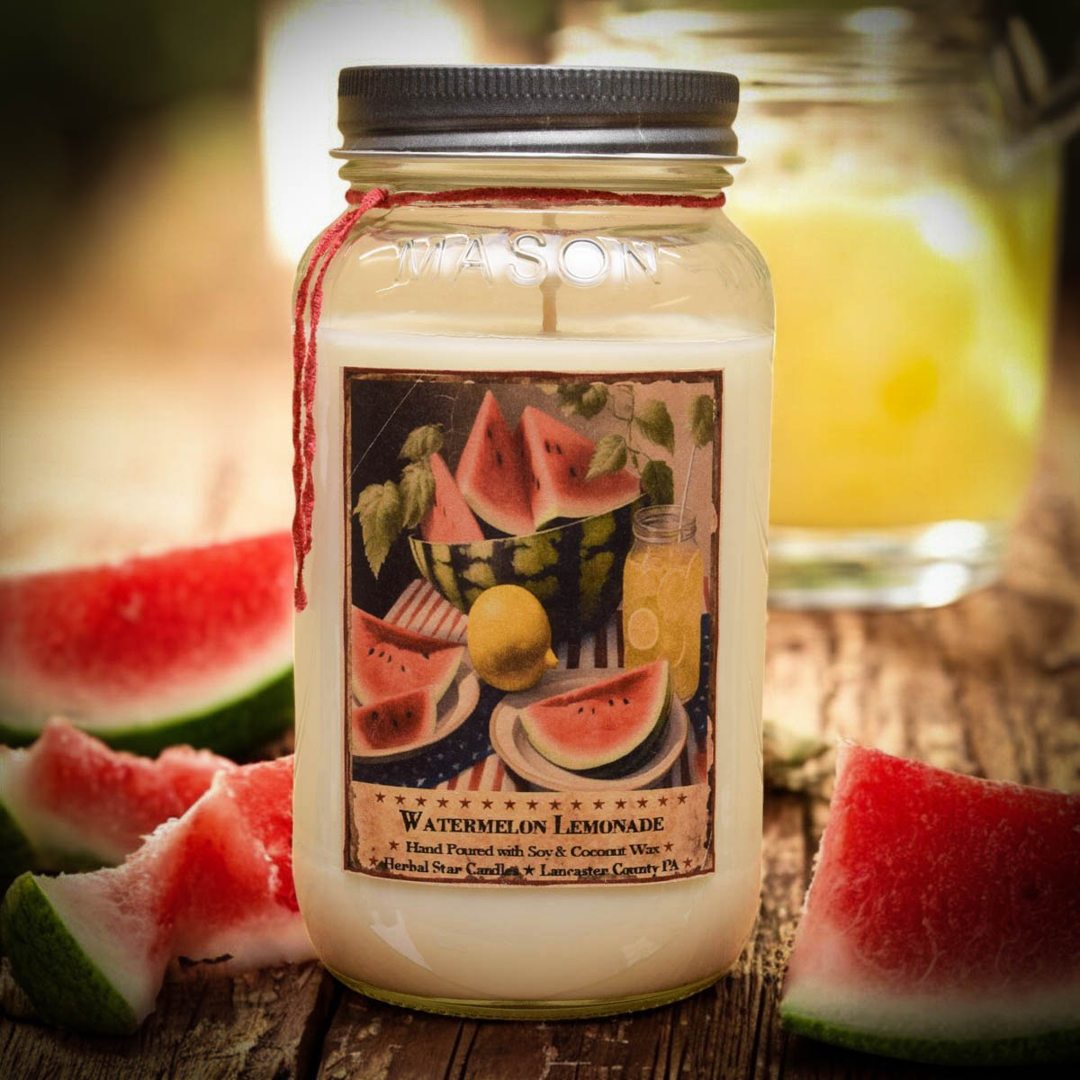 Watermelon Lemonade 16oz Jar Candle
