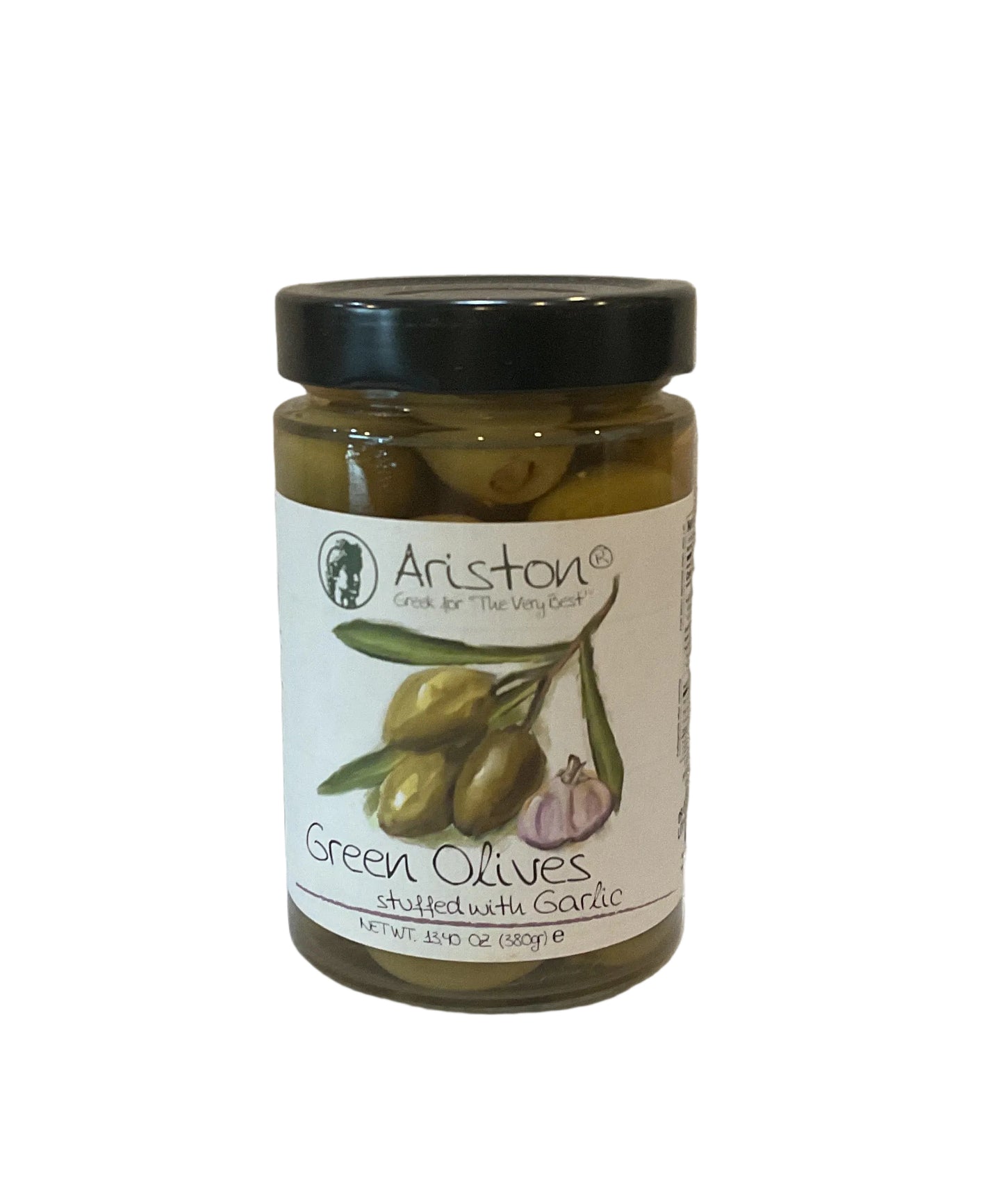 Ariston Green Stuffed Garlic Olives