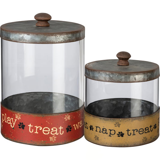 Canister Set - Treat Nap Treat Play Treat Walk