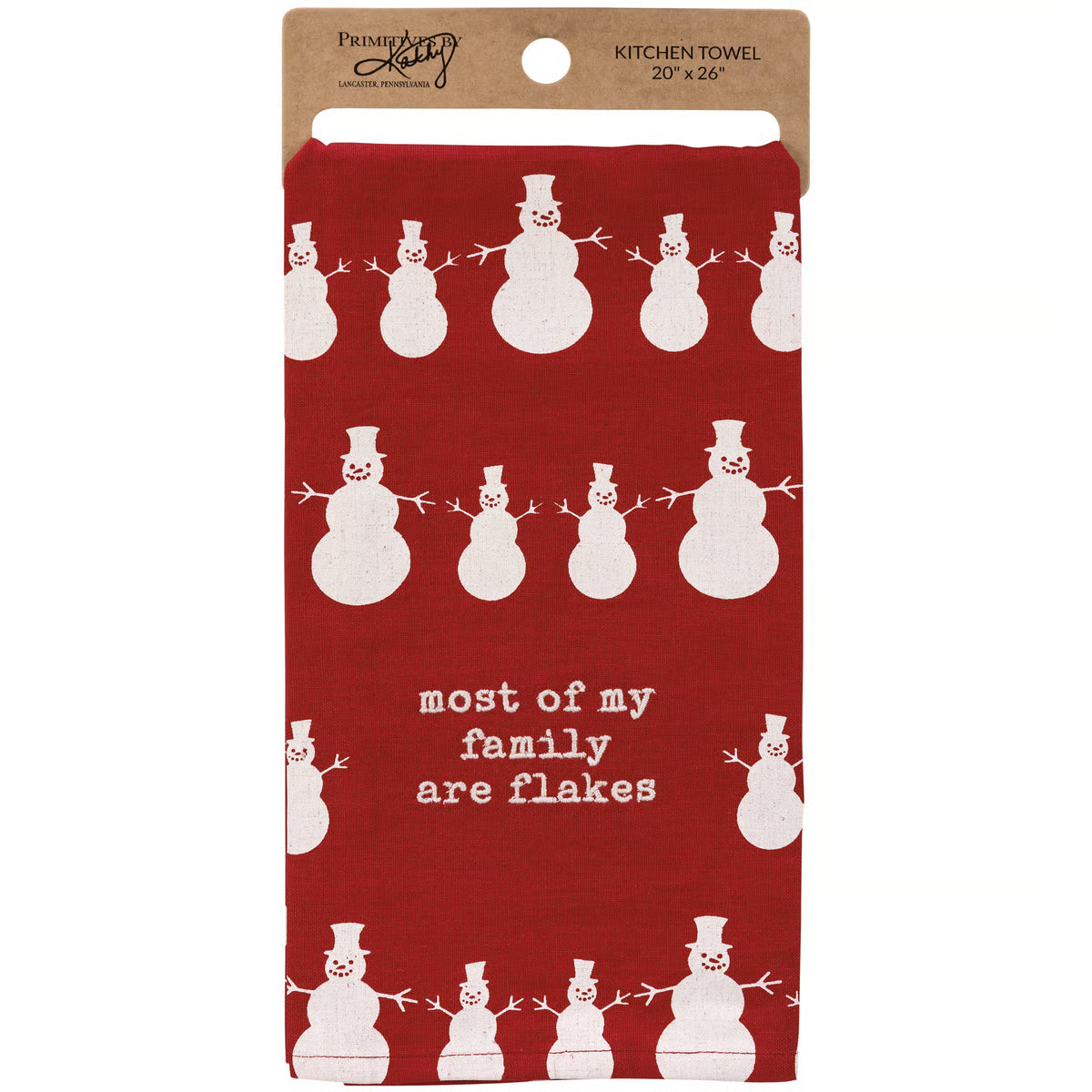 Kitchen Towel - Most Of My Family Are Flakes