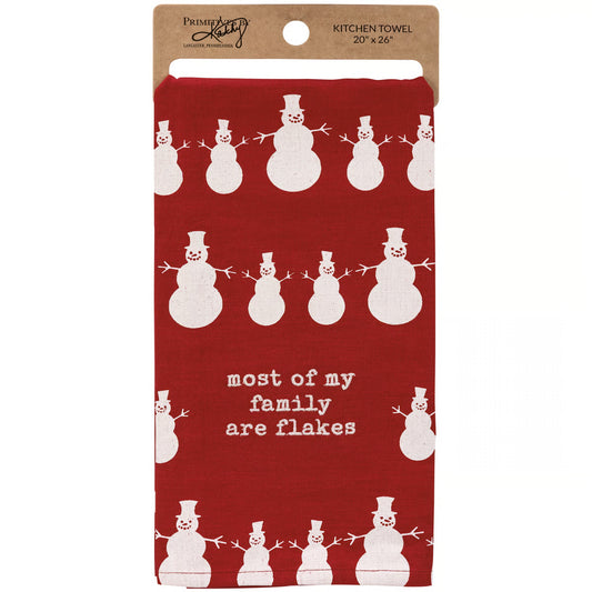 Kitchen Towel - Most Of My Family Are Flakes