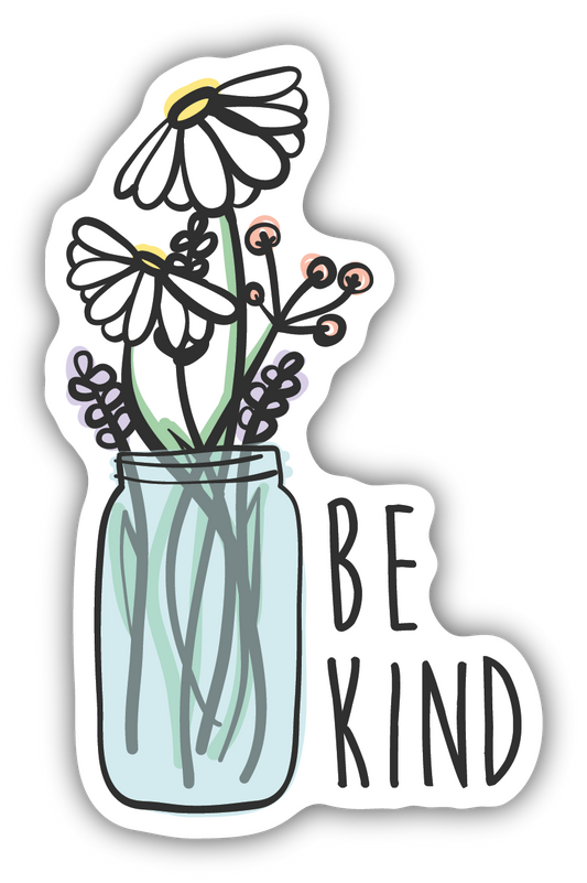 BE KIND WILDFLOWER JAR | STICKER