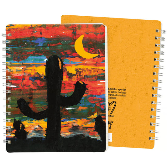 Spiral Notebook - Sunset Cactus