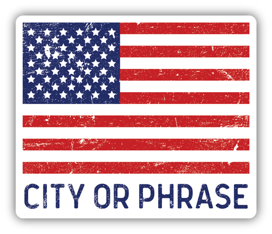 | NAME-DROP | AMERICAN FLAG | STICKER