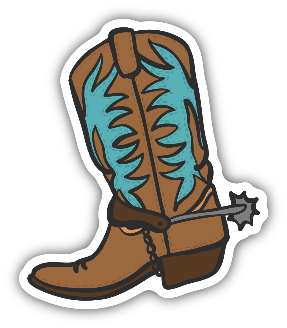 COWBOY BOOT SKETCH | STICKER