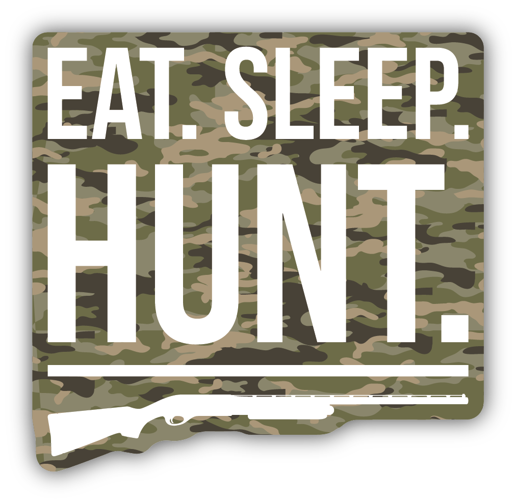 CAMO EAT SLEEP HUNT | STICKER