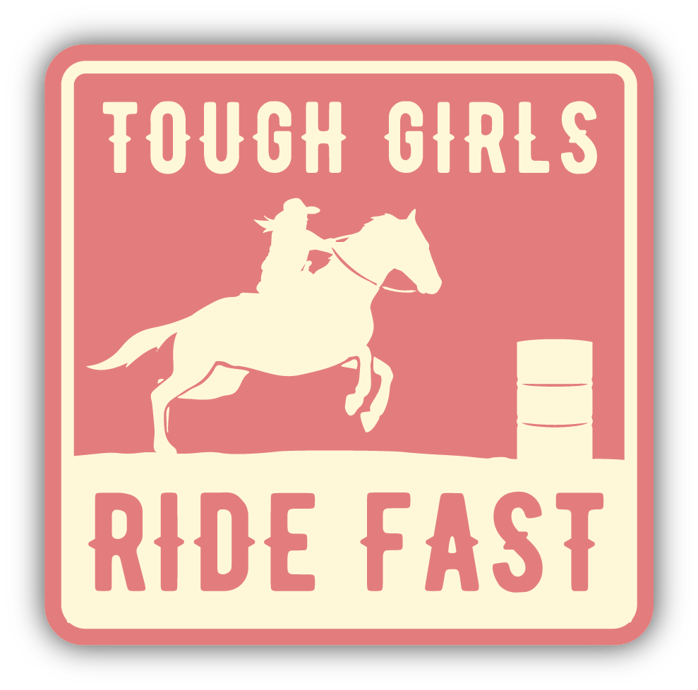 PINK BARREL RACER | STICKER