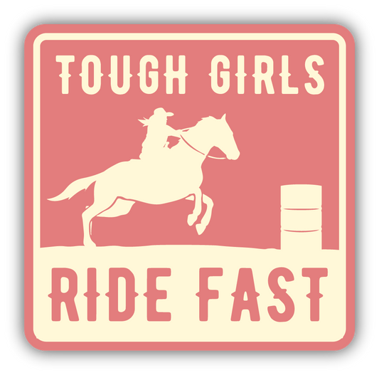 PINK BARREL RACER | STICKER