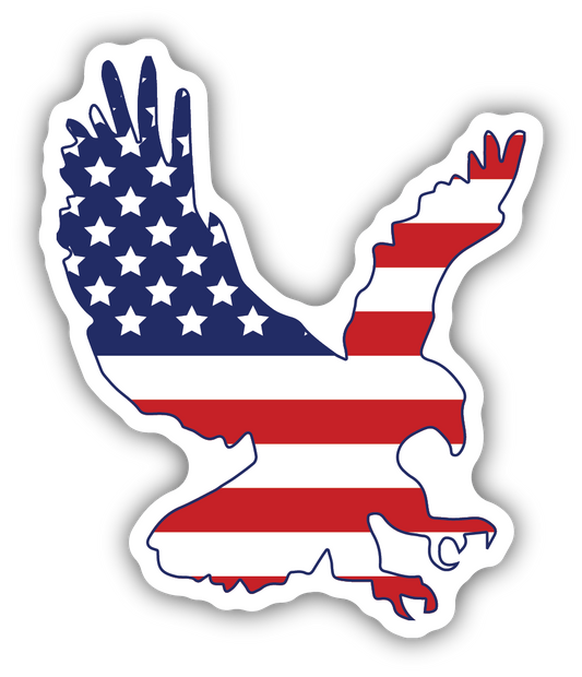 AMERICAN FLAG EAGLE | STICKER