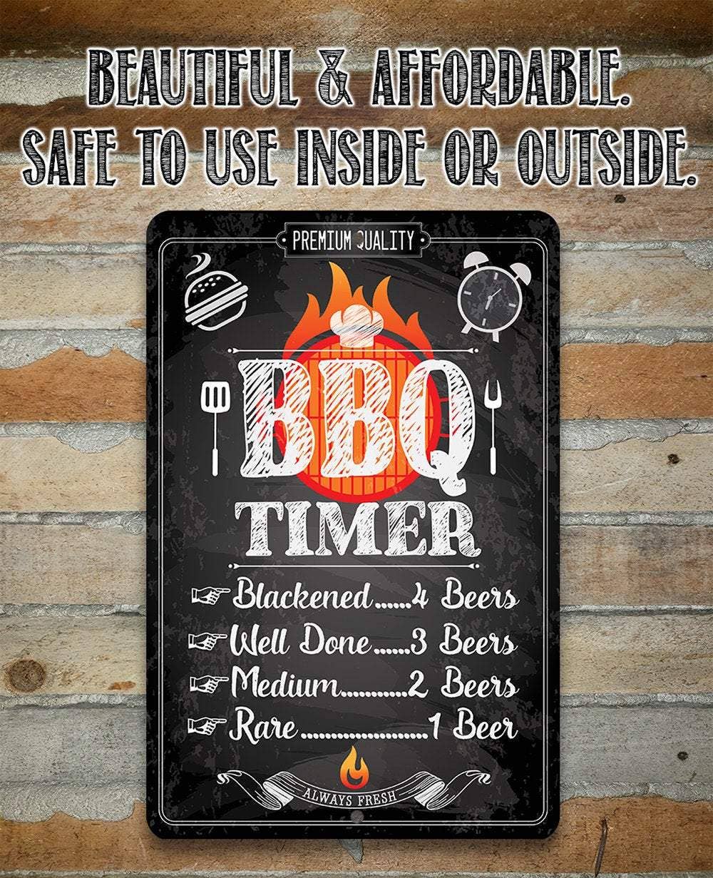 Barbecue Timer - Metal Sign