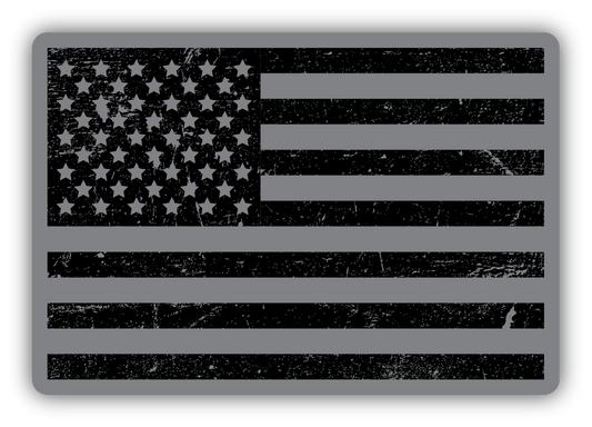 GRAY USA FLAG | STICKER