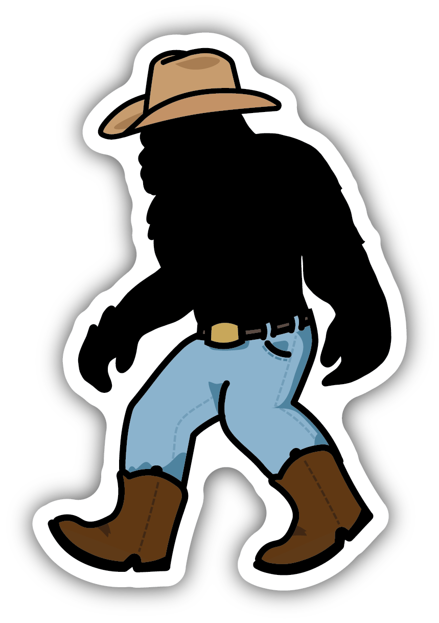 SASQUATCH COWBOY | STICKER