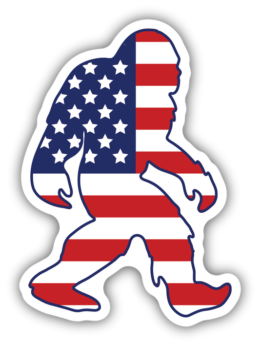 AMERICAN FLAG SASQUATCH | STICKER
