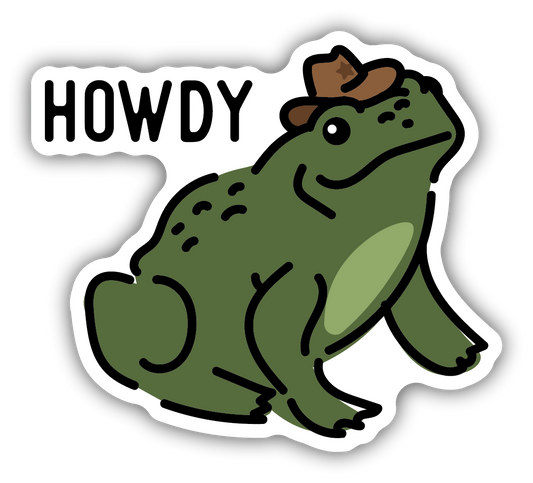 HOWDY FROG COWBOY | STICKER