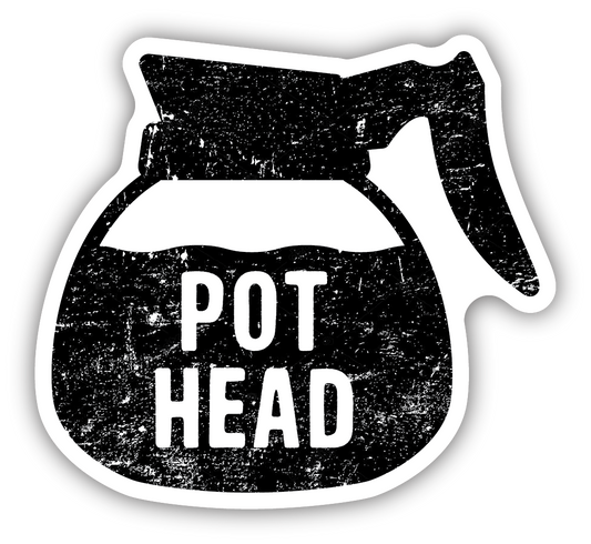 COFFEE POT HEAD | STICKER