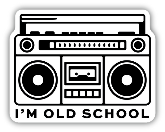 I'M OLD SCHOOL BOOM BOX | STICKER