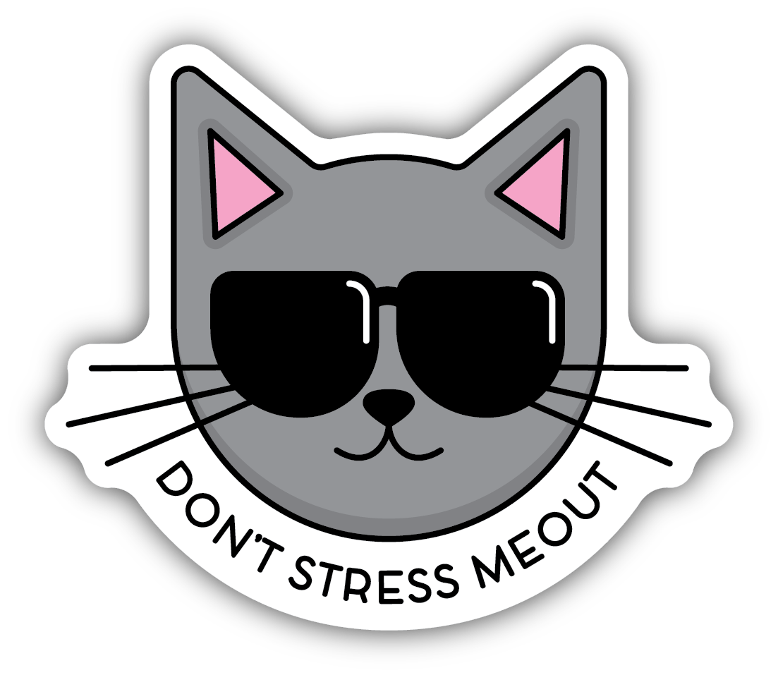DON'T STRESS MEOUT SUNGLASSES CAT
