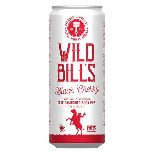 Wild Bill's Black Cherry Soda Pop 12oz