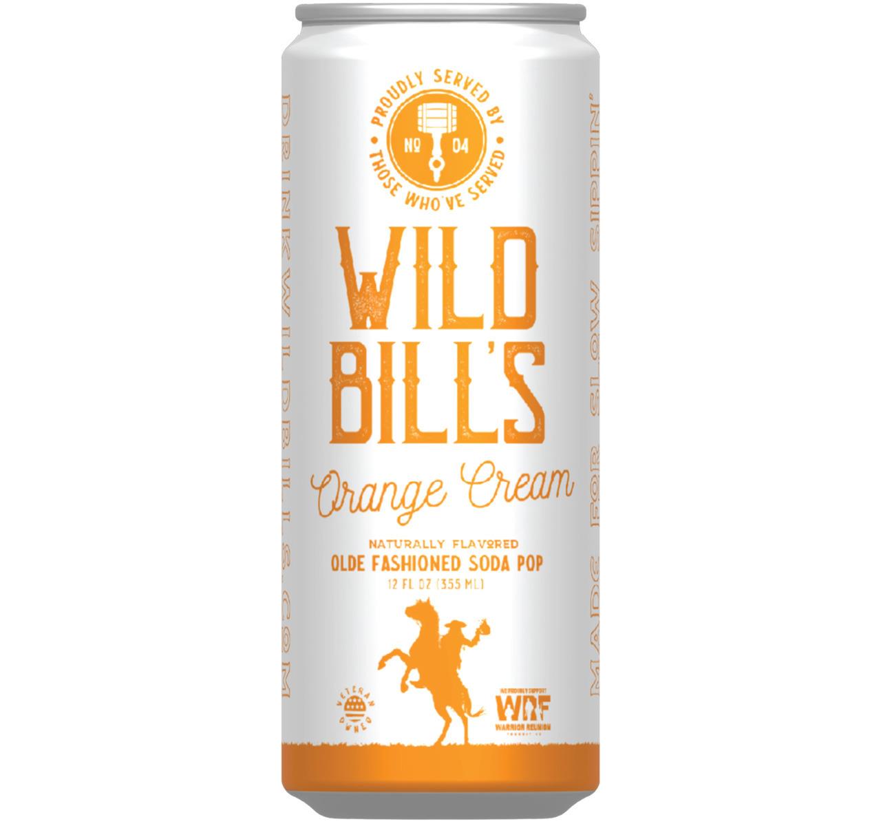 Wild Bill's Orange Cream Soda Pop 12 oz