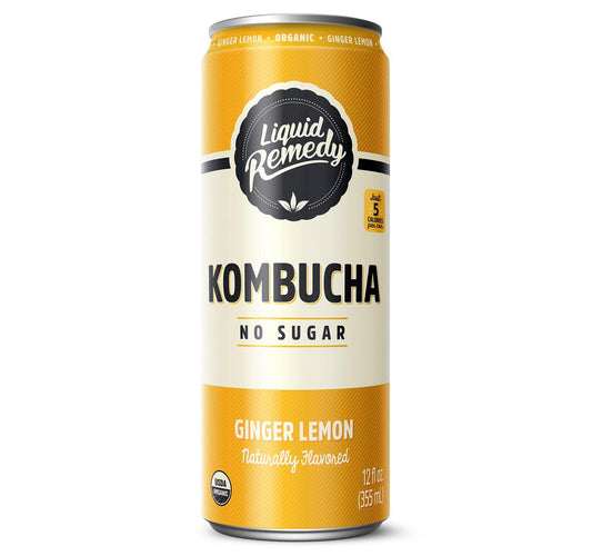 Ginger Lemon Kombucha 12oz