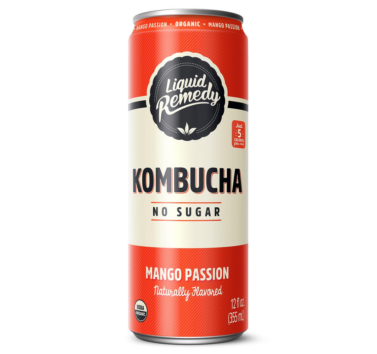 Mango Passion Kombucha 12oz