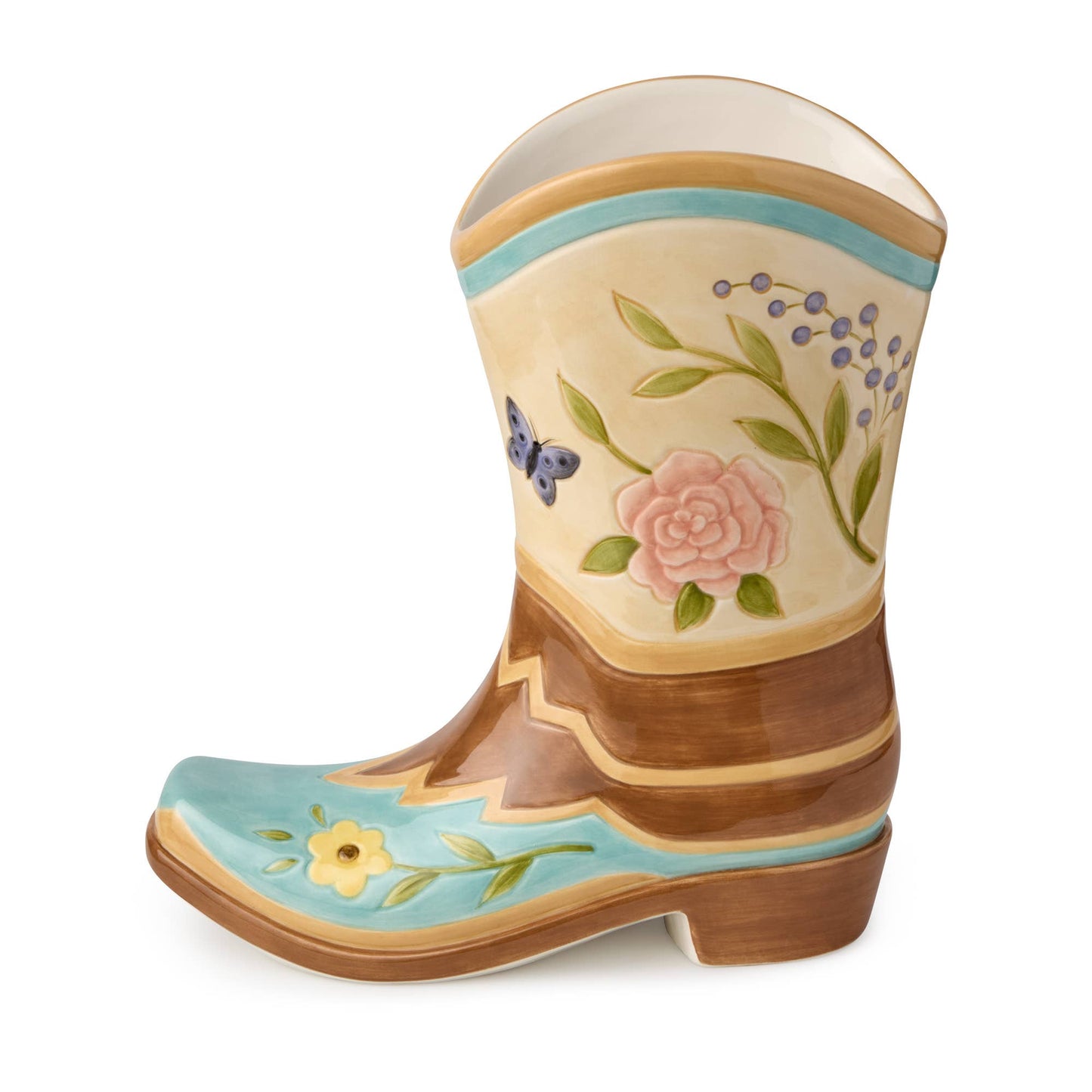 Rosewood Ranch 3-D Boot Vase 9" x 4.5" x 9.75" 56 oz.