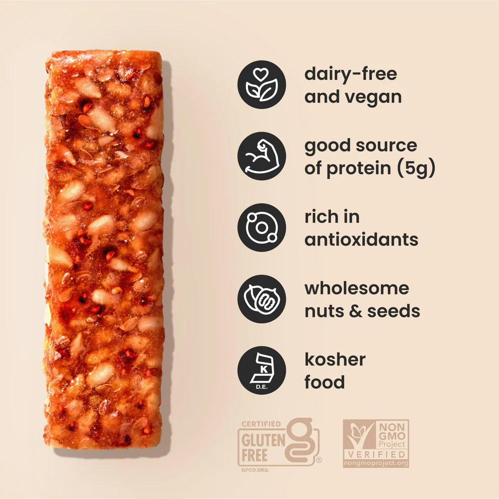 Strawberry-Raspberry and Walnut Orchard Bar