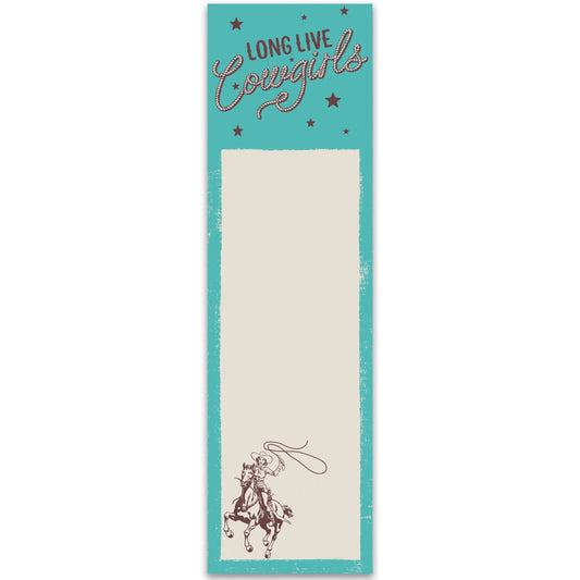 Long Live Cowgirls Magnetic List Pad