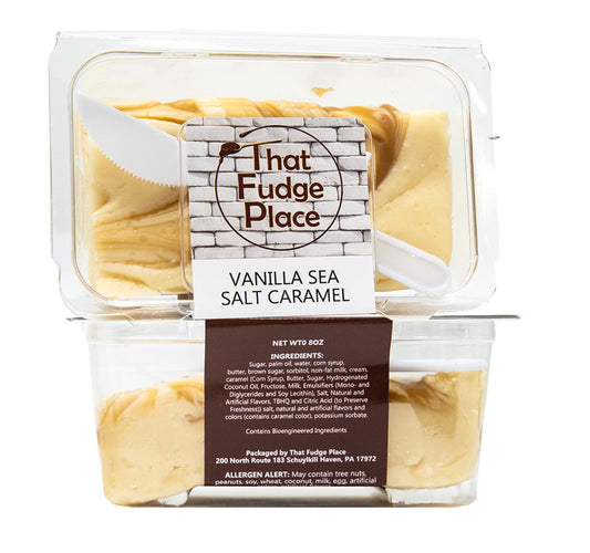 Vanilla Sea Salt Caramel Fudge
