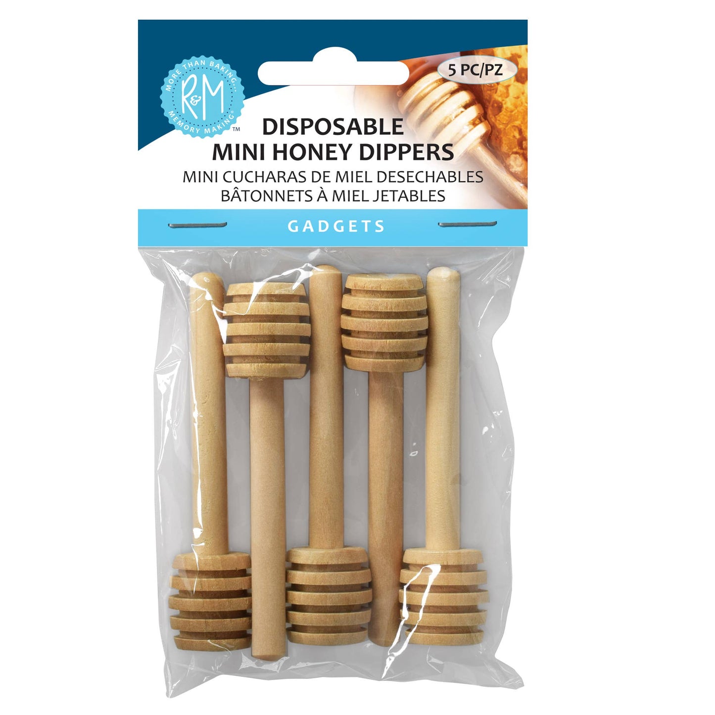 Disposable Honey Dipper Pack of 5 Bucket /20