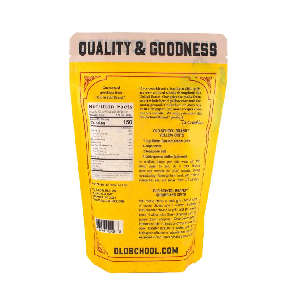 Stone Ground Yellow Grits, 16 oz.