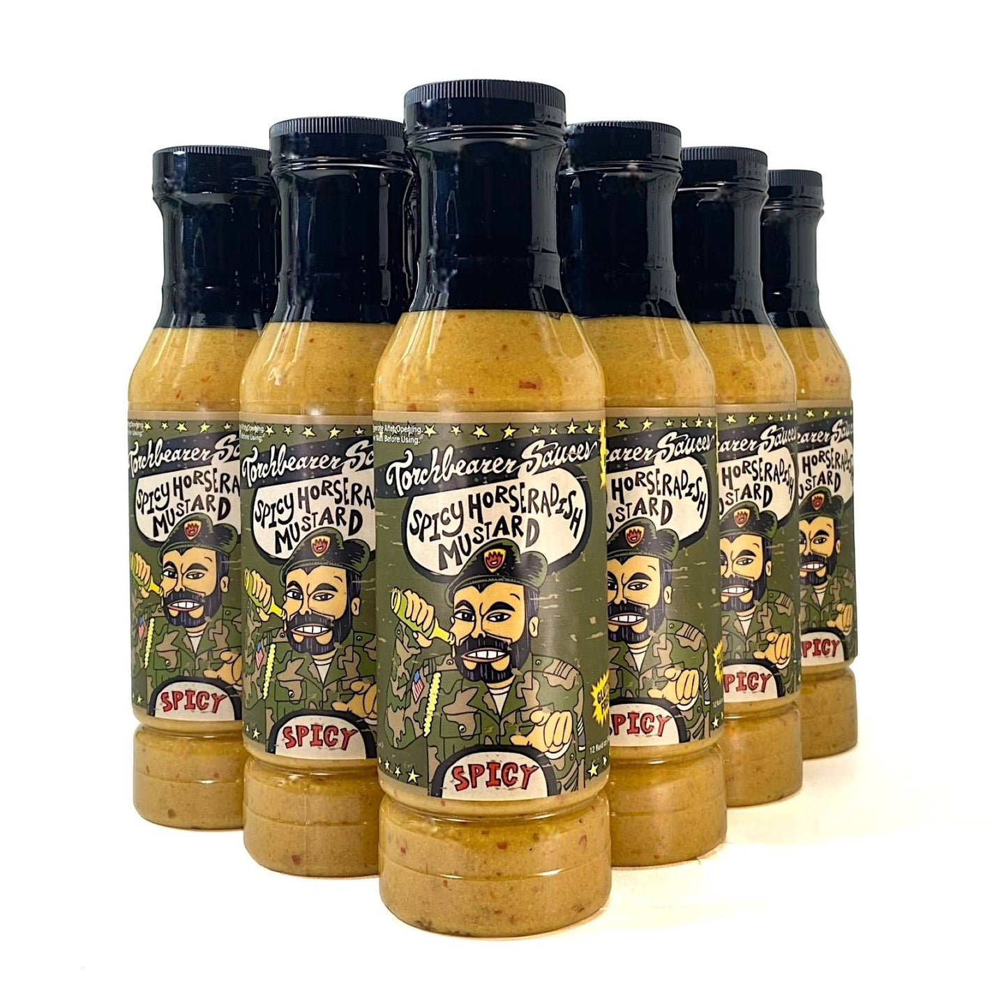 Spicy Horseradish Mustard | 12oz Bottle | Heat 2/10