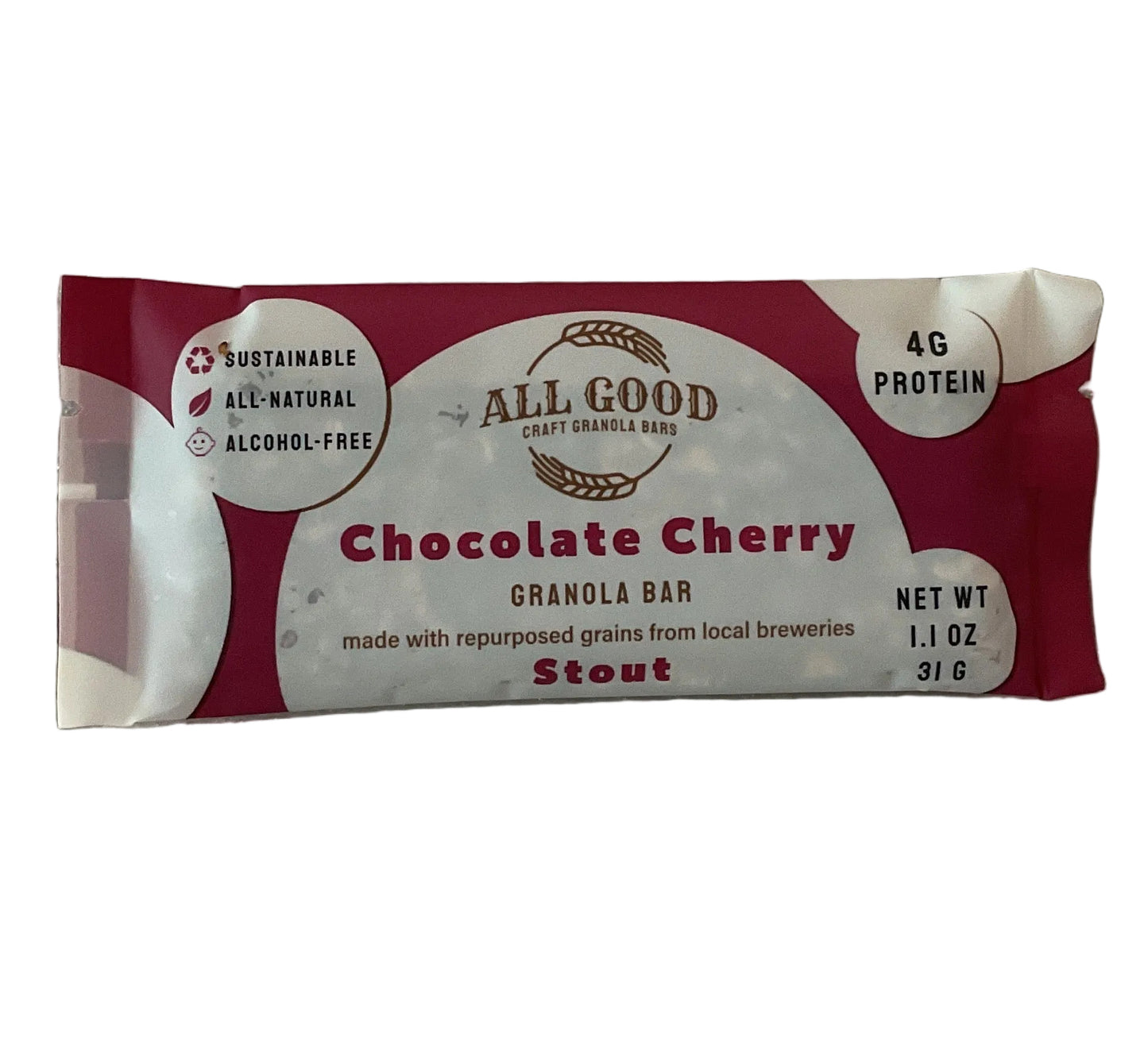 Chocolate Cherry Stout Granola Bar