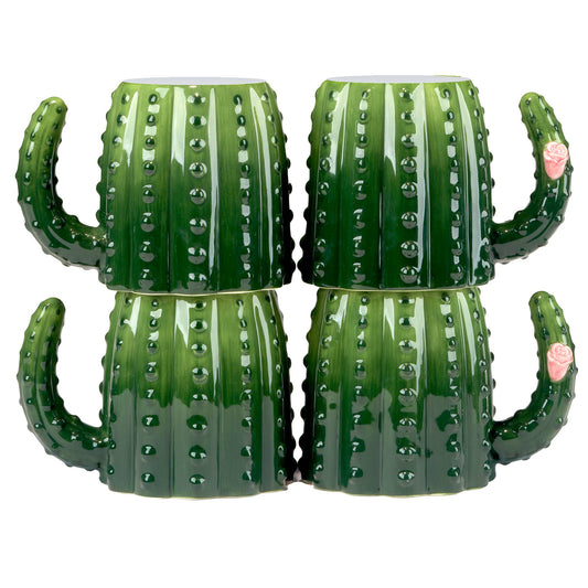 Cactus Verde 3-D Cactus Mug 18 oz