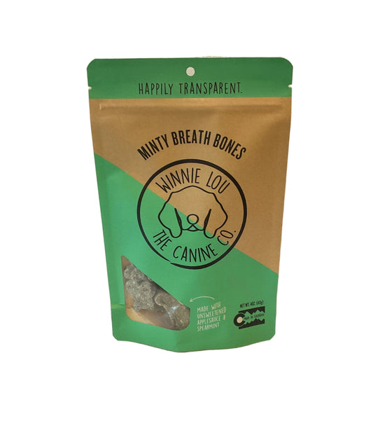 Minty Breath Bones Dog Treats 4oz