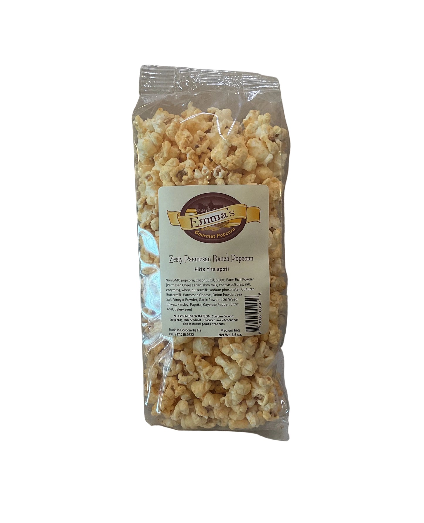 Emma's Zesty Parmesan Ranch Popcorn