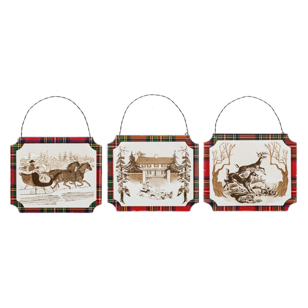 Holiday Plaque Ornaments