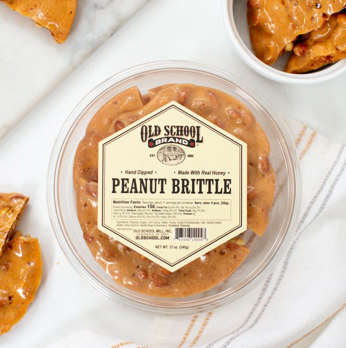 Old School Premium Peanut Brittle 12oz