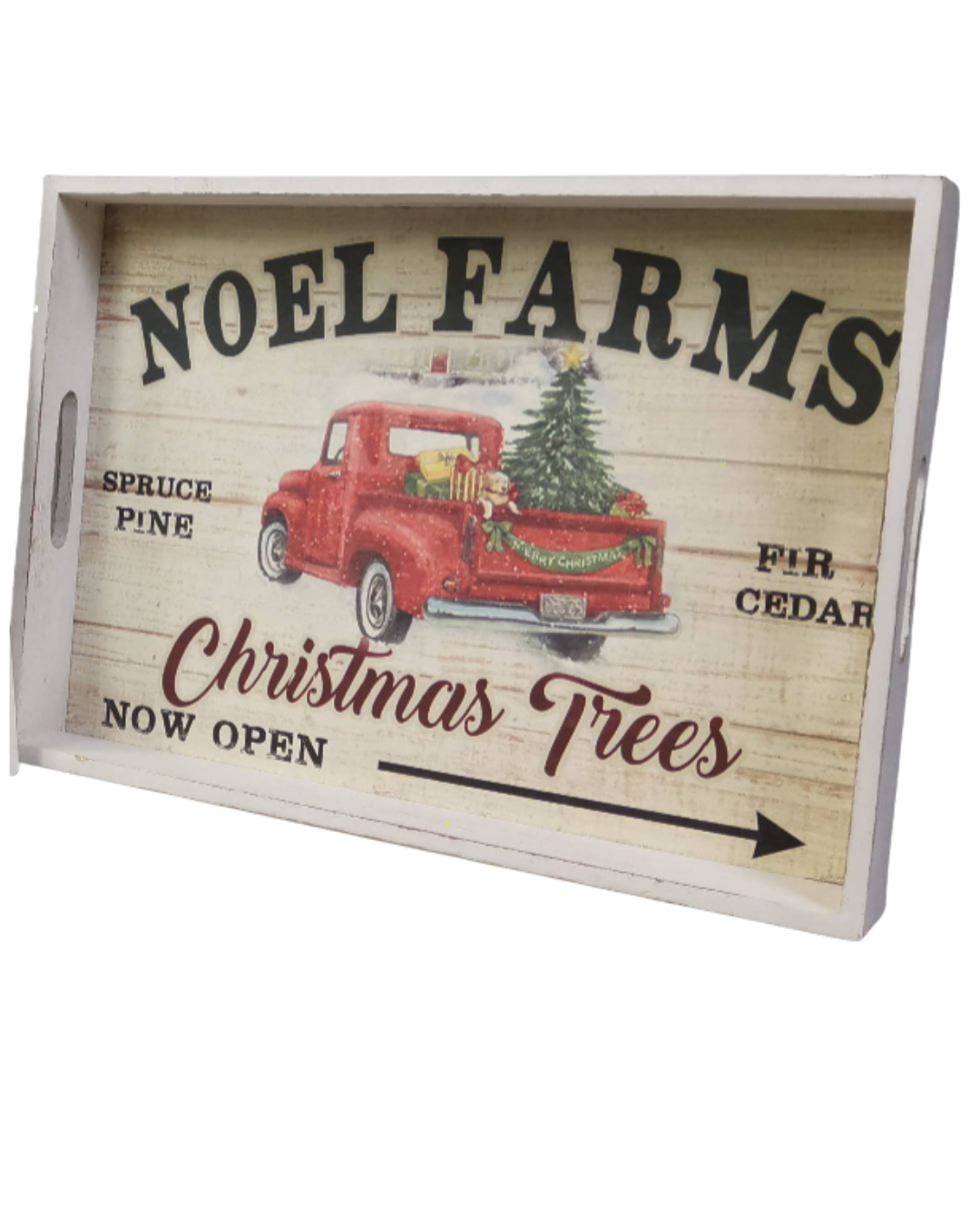 Noel Farm Trays - 16" Red Truck