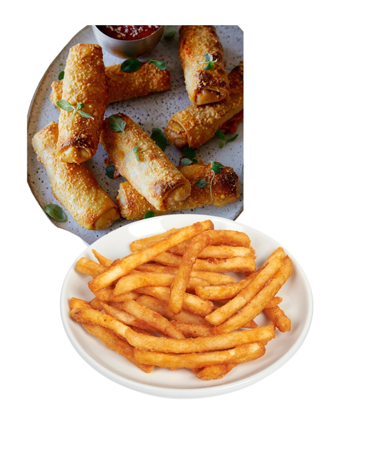 Pizza Egg Roll & Fries Combo